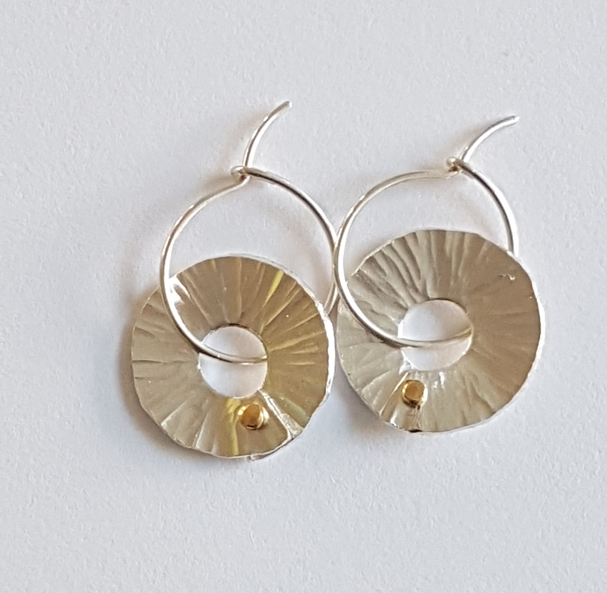 Silver Peel hoop earrings - 0068