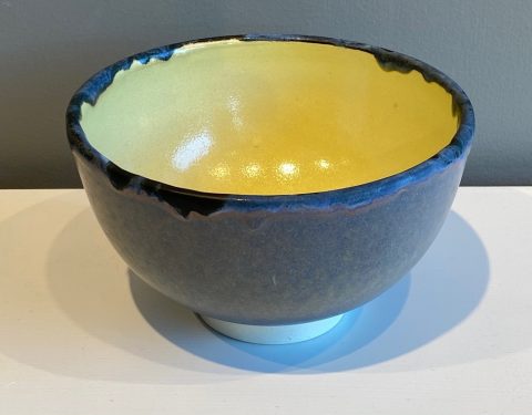 small Stoneware bowl (green internal)