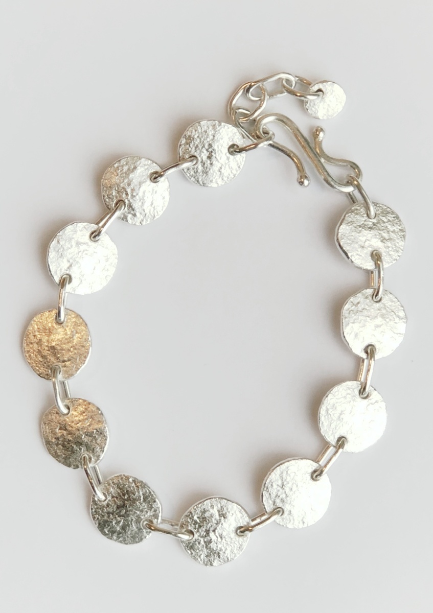 Fine + sterling silver bracelet