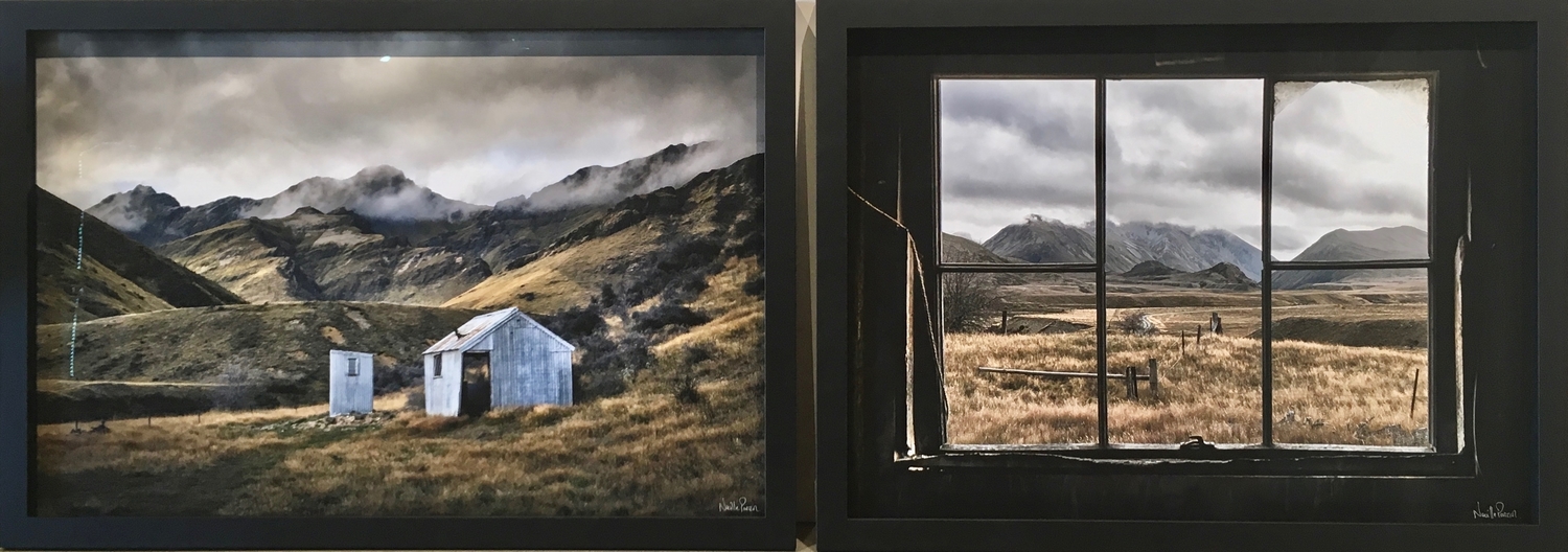 The Hut and Musterers Window diptych