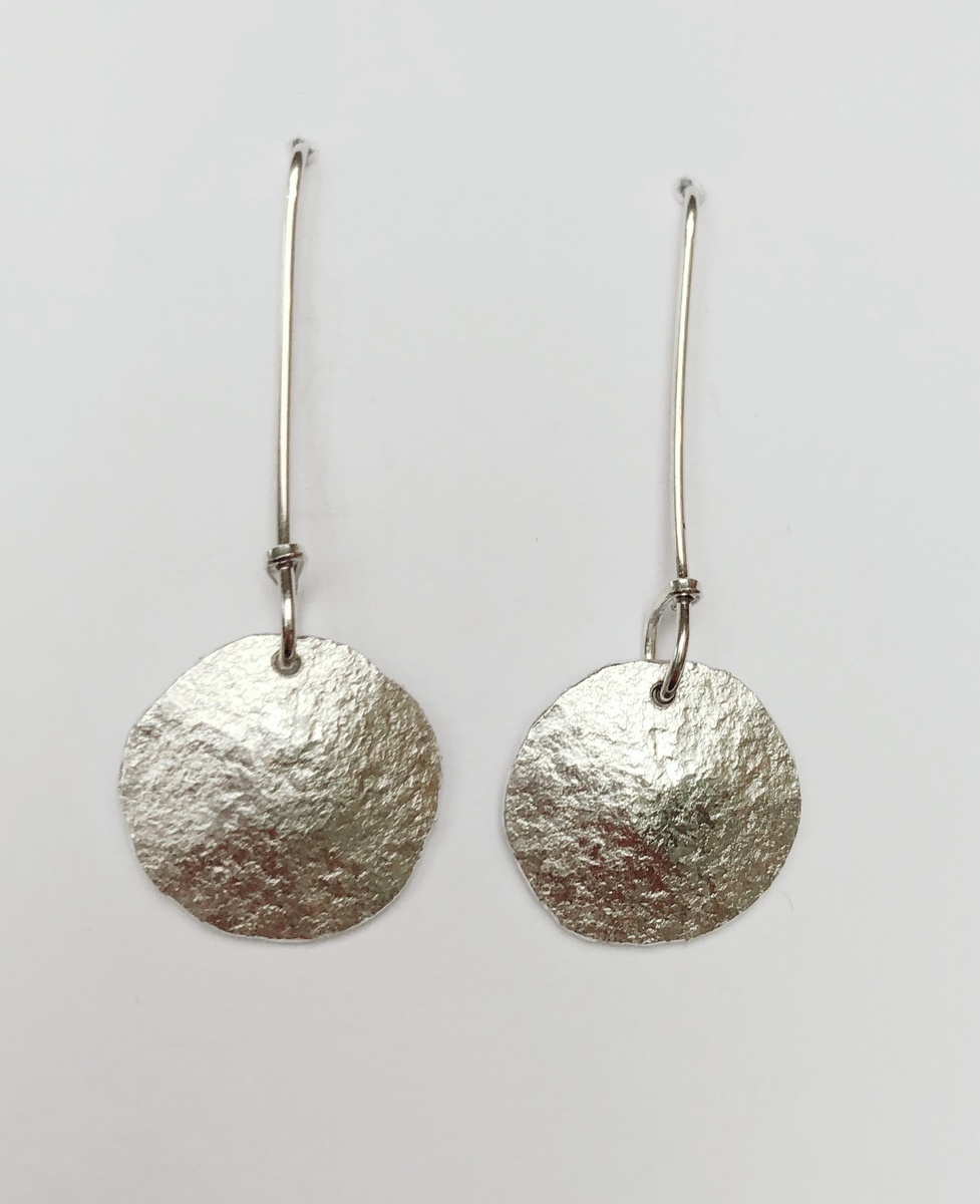 Fine + sterling silver earrings