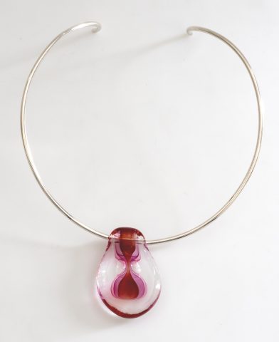 Pebble pendant only (neck ring $125)