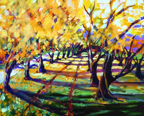Autumn Apricot Trees -solo exhibition - 