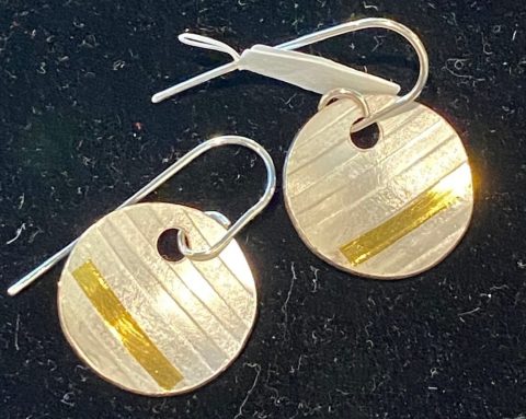 Stripey Dome earrings