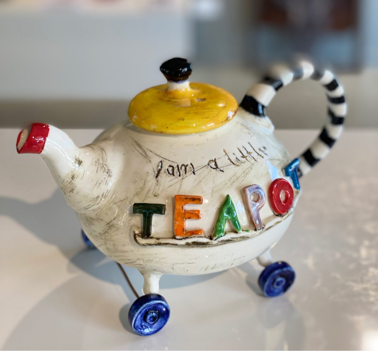Teapot - I'm a Little Teapot - on wheels