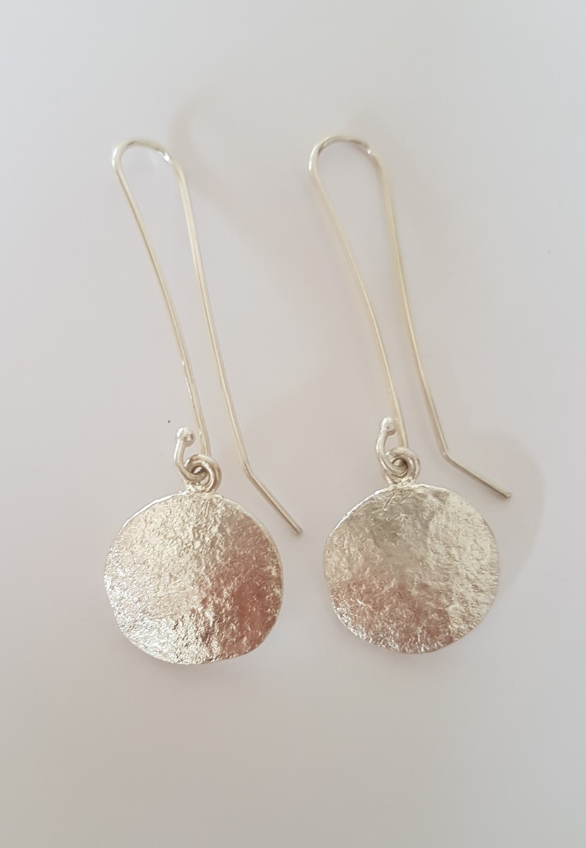 Fine + sterling silver earrings