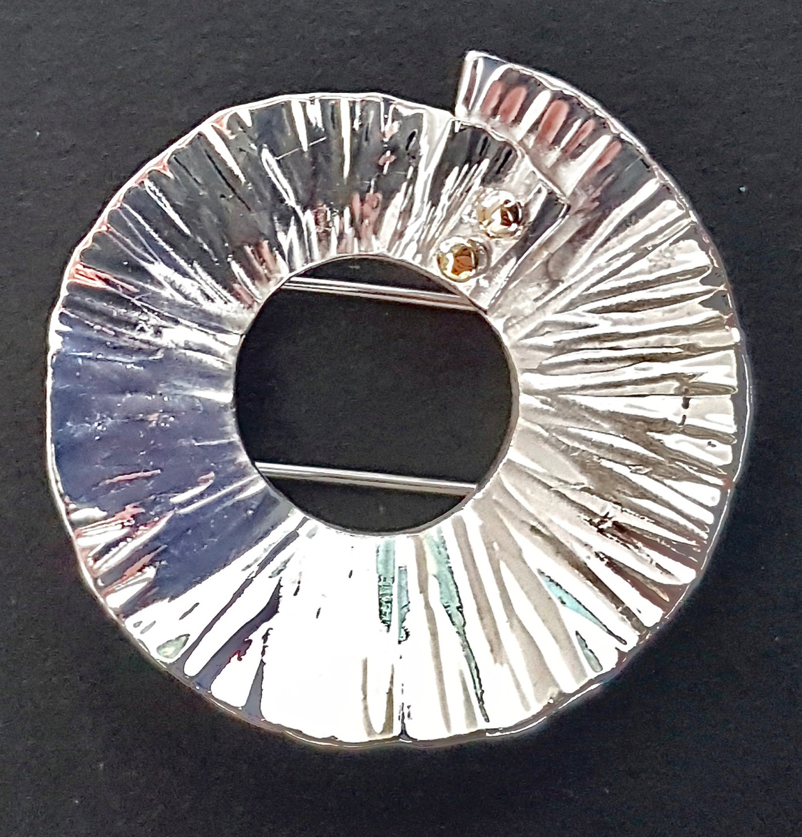 Silver Peel Brooch