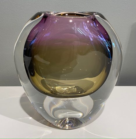 Eclipse Vase - pink/grey
