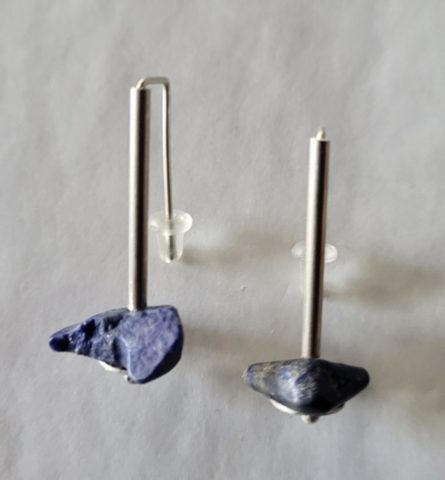 Drops - Lapis Lazuli and sterling silver earrings