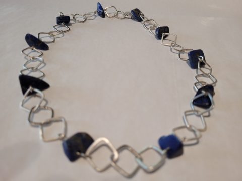 Square Links - Lapis Lazuli necklace