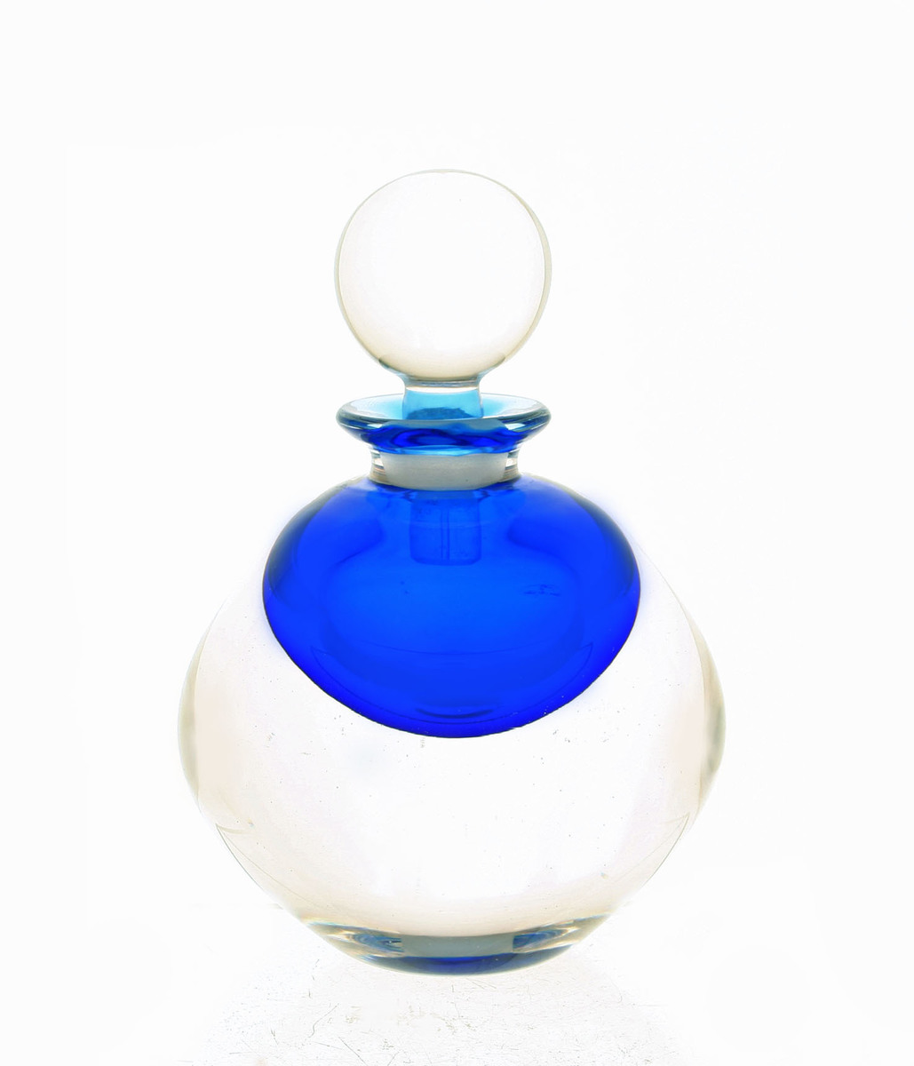 Perfume Bottle - cobalt blue