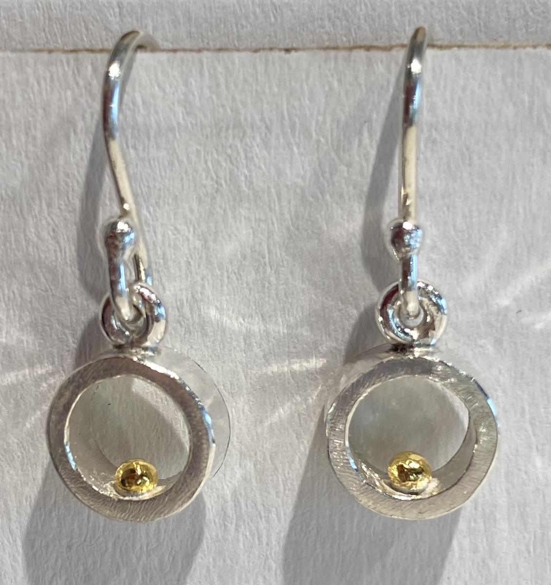 Gold BAll series - large drop earrings