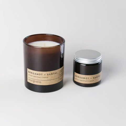 Bergamot+ Santal - 120g soy candle - (small candle with screw lid)