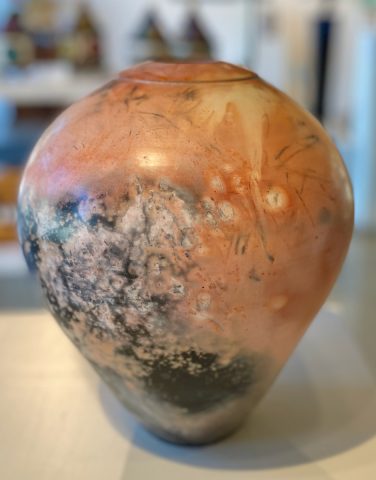 Saggar Fired Vase Form